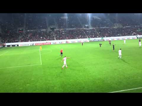Bobbadilla after 4:1 vs AZ alkmaar 2015 Euroleague