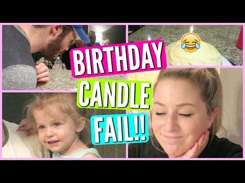 Birthday Candle FAIL!! Video