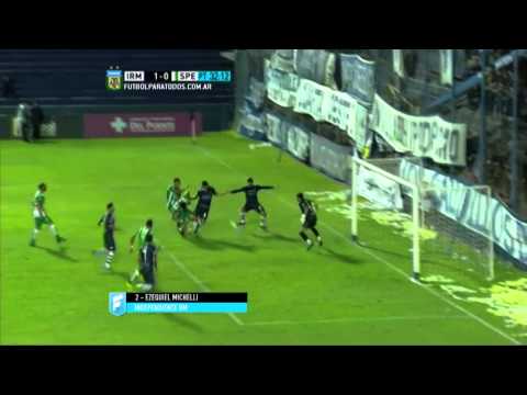 Gol de Michelli. Independiente RM 1 vs. Sport. Estudiantes 0. Fecha 2. B Nacional 2015. FPT