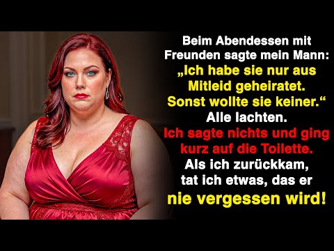 „Ich habe sie nur aus Mitleid geheiratet. Sonst wollte sie keiner.“ Ich ging und...