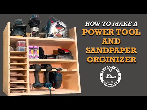 DIY Drill Charging Station and Sandpaper Organizer : 10 Steps