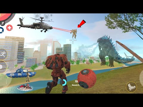 Rope Hero: Vice Town (Transformers Ball Fight Sky Robots) Robot on Light House - Android Gameplay HD