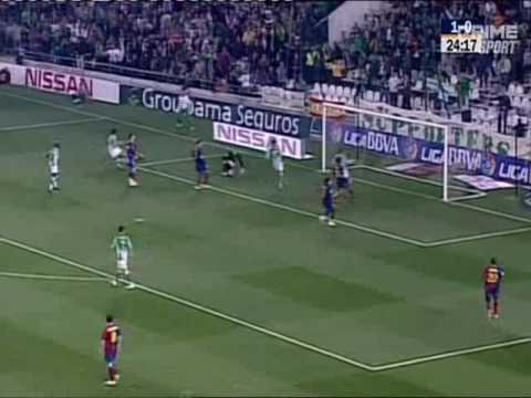 Liga 2009 : J23 : Betis Seville - Barcelone : 2-2