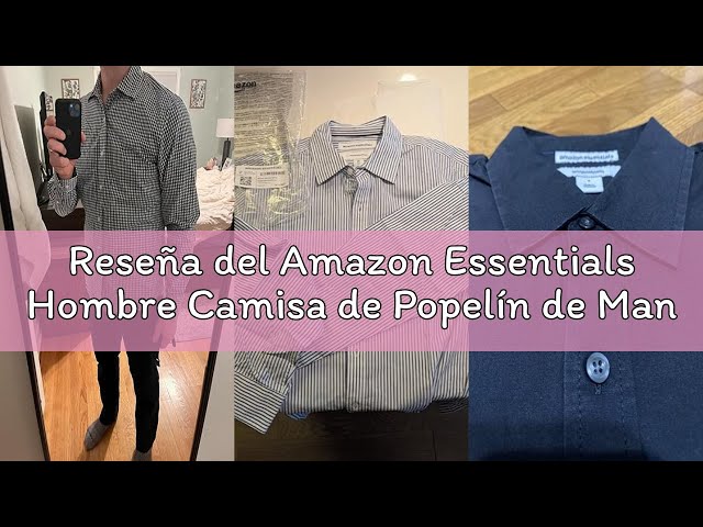 Vídeo relacionado con Amazon Essentials Camisa de Popelín de Manga Larga y Ajuste Entallado Hombre, Blanco, XL