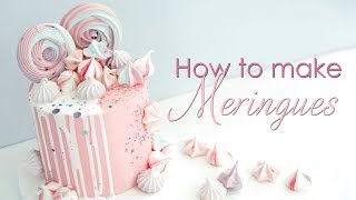 How to make Meringues to decorate your cakes - Meringue Kisses and Rosettes Recipe