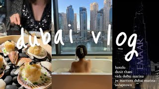 DUBAI vlog 🇦🇪 実はドバイの5つ星のホテル代はお手頃？5泊6日、毎日違うホテル滞在記🏨✨ | 4&5 ⭐️hotel hopping in Dubai