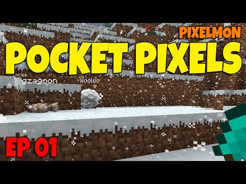 POCKET PIXELS Yellow - Episode 1 - playing Pixelmon with no Minecraft experience