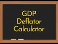 GDP Deflator Calculator Video