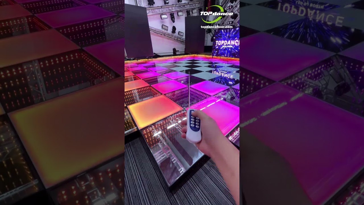 Quick to set and shines bright—this LED dance floor owns the night#eventdecor #leddancefloor #shorts