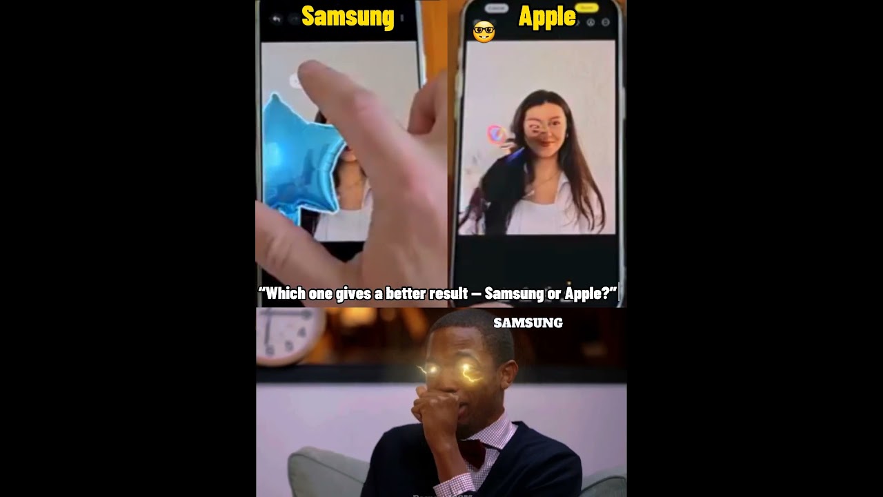 Samsung vs apple Ai part 4 #trending #foryou #viralshorts #shorts_feed #iphone #smart #aivideo