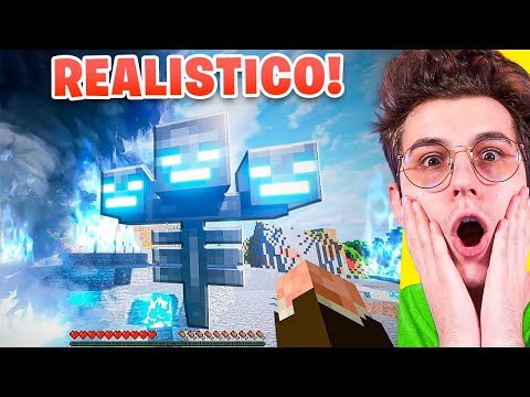 I REACT TO MINECRAFT SUPER REALISTIC! - ITA