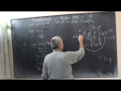 Lectia  BAC 30 - Ecuatie de grad doi in numere le complexe