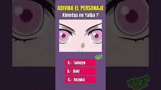 Adivina el personaje de kimetsu no yaiba o Demon slayer #shorts #anime #kimetsunoyaiba #demonslayer