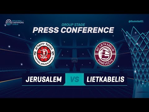 Hapoel Jerusalem v Lietkabelis - Press Conference - Basketball Champions League 2018-19