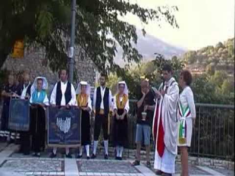 Festa del Ventrisco e festa dell'emigrante  2013 - scoprimento stele dedicato all'emigrante.