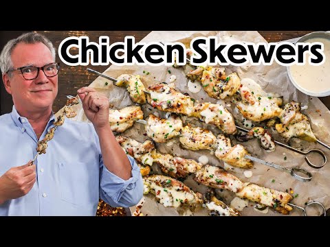 Hands Down the BEST Grilled Chicken Skewers