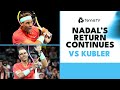 Rafael Nadal's Return Continues vs Jason Kubler | Brisbane 2024 Highlights