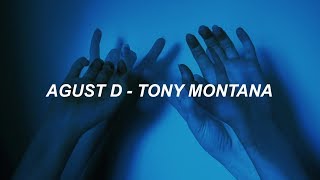 Agust D &#39;Tony Montana (Feat. Yankie)&#39; Easy Lyrics
