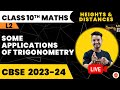 Heights And Distances Part 2 Some Applications Of Trigonometry Class 10 CBSE 10th Maths Ch 9