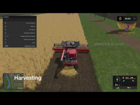 Farming Simulator 2017, How to Harvest - Beginners Guide Harvesting (Part 1)