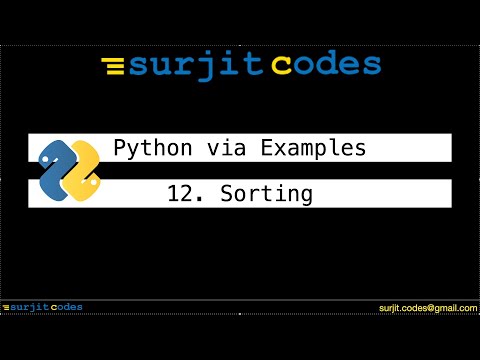 Sorting Python Via Examples 12
