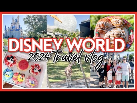 DISNEY WORLD 2024 TRAVEL VLOG - SPRING BREAK FAMILY OF 6!