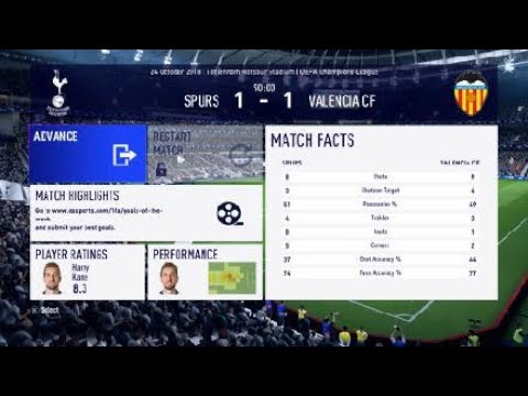 FIFA 19 Tottenham Career mode