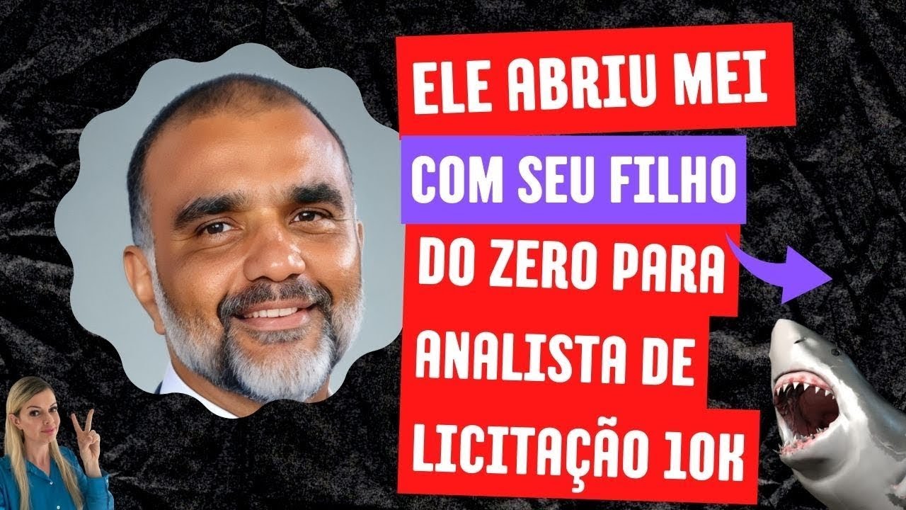 Ele se tornou Analista Master 10k  empresário, começando do zero abrindo MEI com seu filho