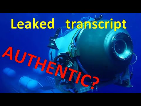 LEAKED TRANSCRIPT! Is it authentic?  An engineering perspective.