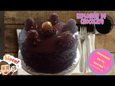 Pastel Explosión de Chocolate/ ganache de chocolate Video