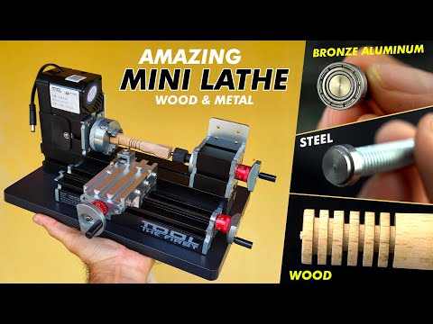 INCREDIBLE! MINI LATHE that fits in one hand - METALS, WOOD, PLASTIC and more...