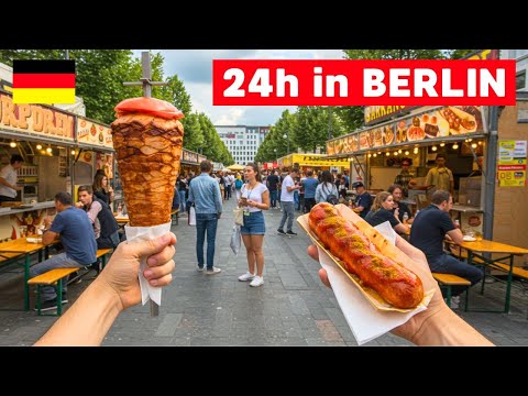 24 Hours Of GERMAN FOOD In BERLIN - Best Berlin Doner Kebab and local street food