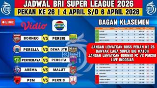 Download lagu 🔴 Jadwal Liga 1 Indonesia 2026 Hari Ini | Borneo FC vs Persib & Persija vs Dewa United Live Indosiar mp3