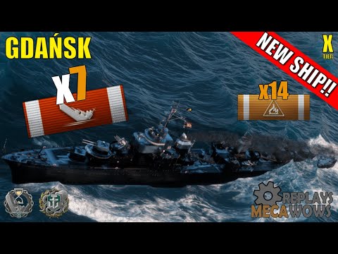 NEW Destroyer Gdańsk 7 Kills & 137k Damage | World of Warships Gameplay