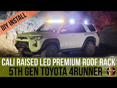 NEW CALI RAISED LED - Premium Roof Rack with ALWD - 5th Gen TOYOTA 4RUNNER - DIY Garage Install