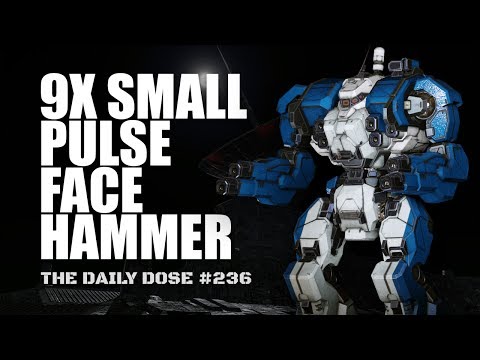 9x Small Pulse Laser Face-Hammer - Warhammer WHM-6D - Mechwarrior Online The Daily Dose #236