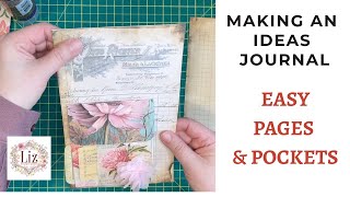 DIY Ideas / Reference Journal  - Easy Binding - Make One With Me - Making Pages #papercrafts Ep. 1