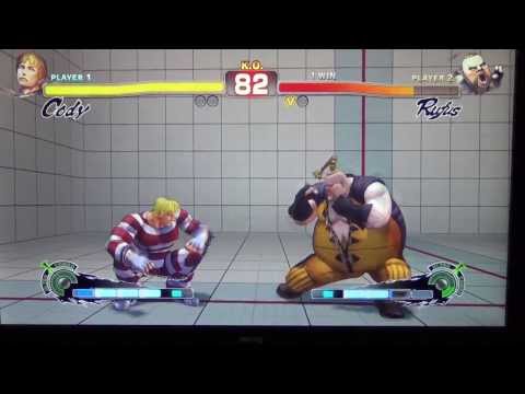 SCR Super Street Fighter 4 AE Top 32 BJ Unchained (Cody) vs EG Justin Wong (Rufus)