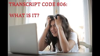 TAX TRANSCRIPT CODE 806: EXPLAINED