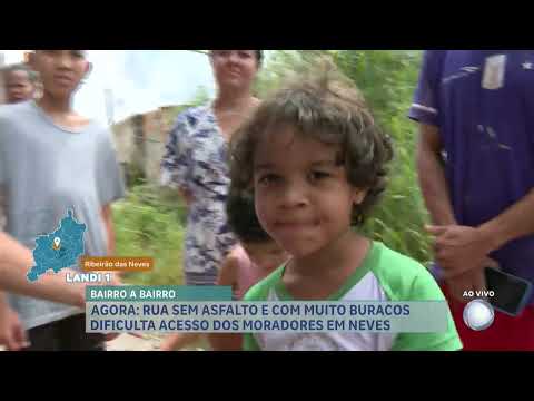 Bairro a Bairro: moradores de Ribeirão das Neves denunciam falta de infraestrutura em rua