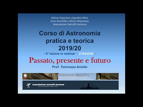 CORSO DI ASTRONOMIA   PASSATO, PRESENTE E FUTURO