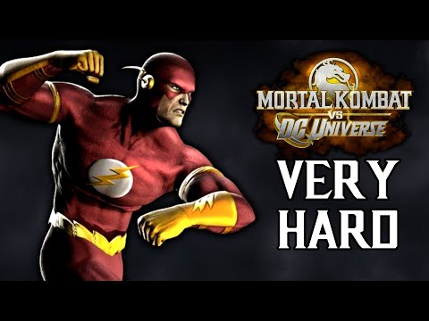 Mortal Kombat Vs. DC Universe - The Flash Arcade Mode (VERY HARD) NO MATCHES LOST
