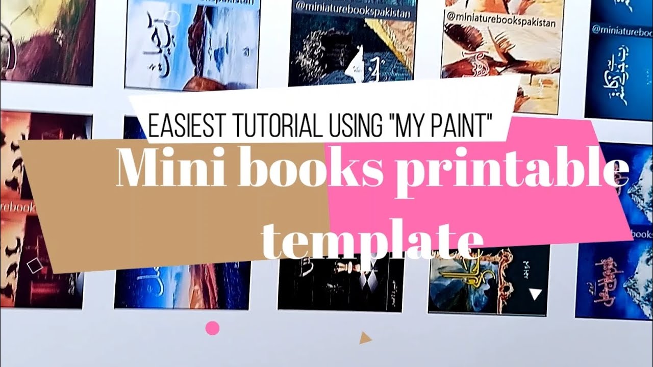 How to make mini books printable template (Easiest tutorial using My Paint)
