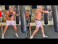 HEAVYWEIGHT HOOK MACHINE! TYSON FURY SWINGING LEFT HOOKS IN TRAINING FOR DEONTAY WILDER