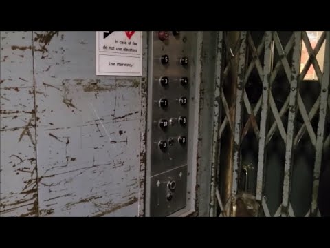 1965 Otis Black Button Freight Elevator - Clark Hall - Cornell University - Ithaca, NY