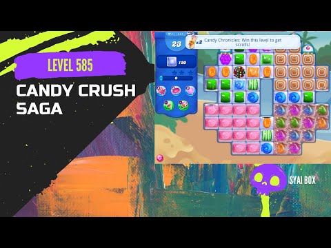 Candy Crush Saga | Level 585 | ⭐️⭐️⭐️ | SUPER HARD LEVEL | (NO BOOSTER)