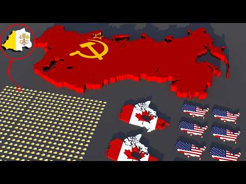 Countries size comparison VS Soviet Union