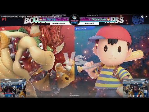 DJVenom (Bowser) vs Syrup (Ness) -  Winners Round 2  - Stargate #29