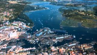preview picture of video 'Svendborg havn set fra oven'