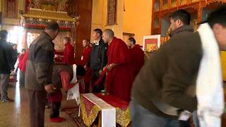 Jan 31st, 2011- His Holiness Karmapa giving public audience.